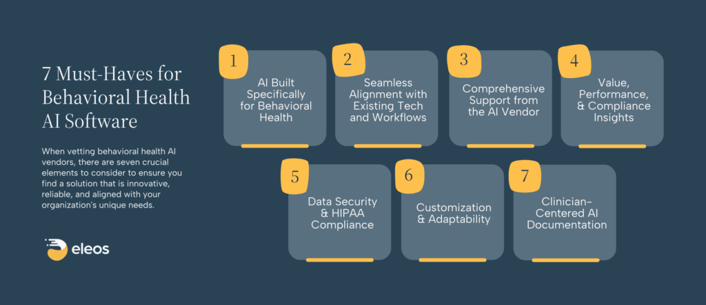 Seven must haves for the best behavioral health AI
