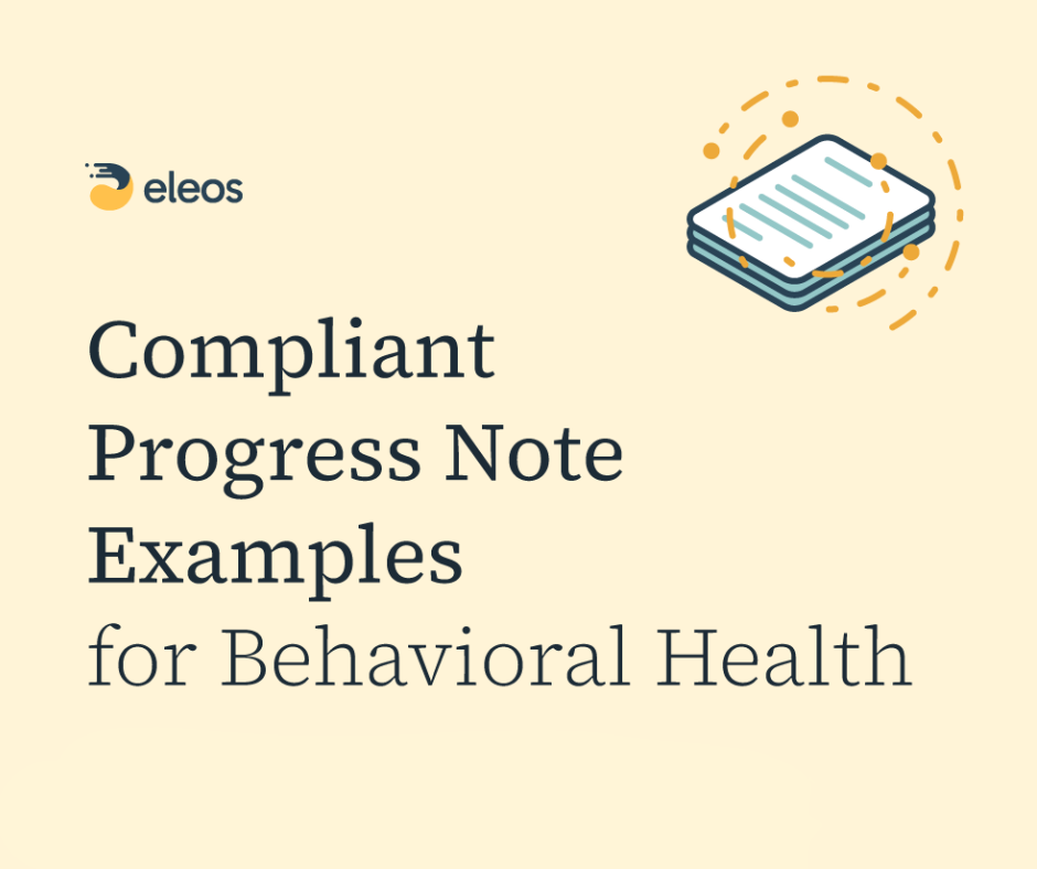 PDF download with compliant progress note examples for behavioral health