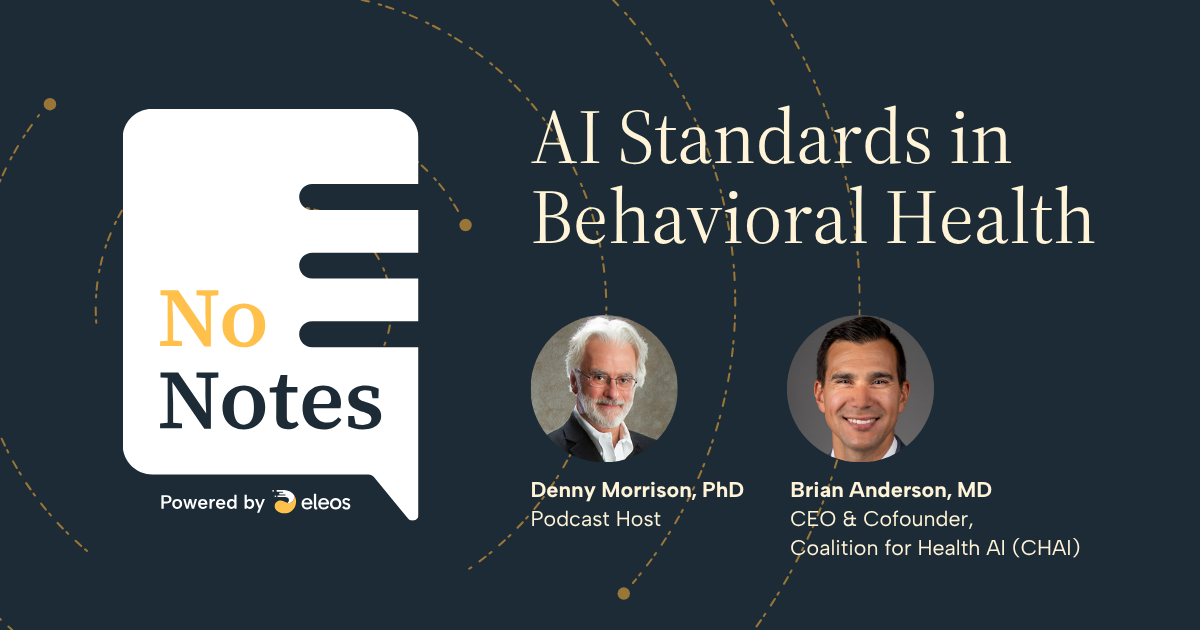 Feature image for podcast on standards for behavioral health AI