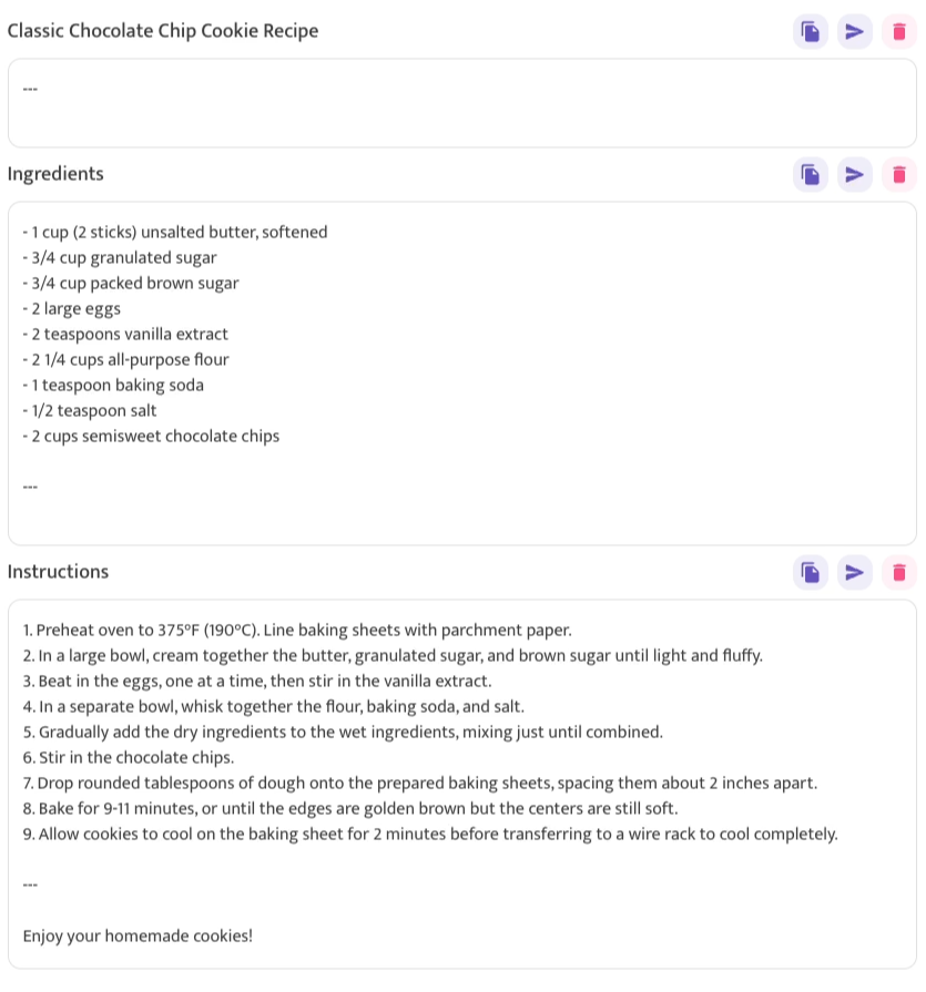 A commonly used behavioral health AI tool displays a cookie recipe after being prompted to do so