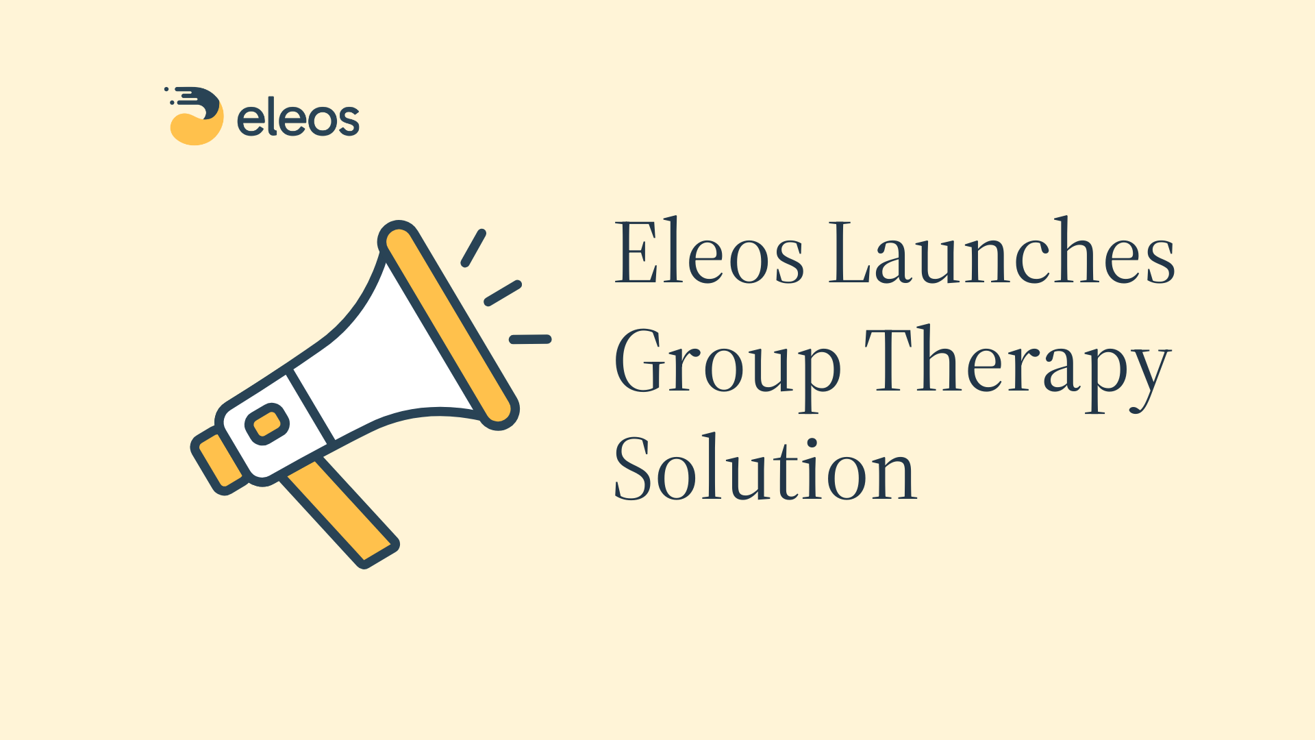 Feature image for press release announcing Eleos Groups Audio
